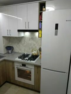 Кухни хрущевка холодильник плита