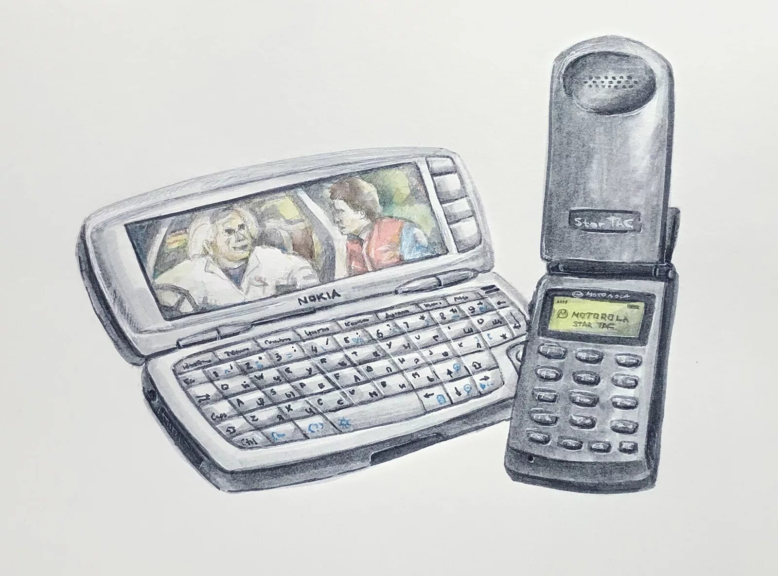 Старые смартфоны. Старые коммуникаторы. Мобильные телефоны 2000-х годов. Интересные старые смартфоны.