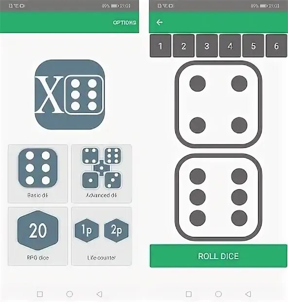 Roll dice app.