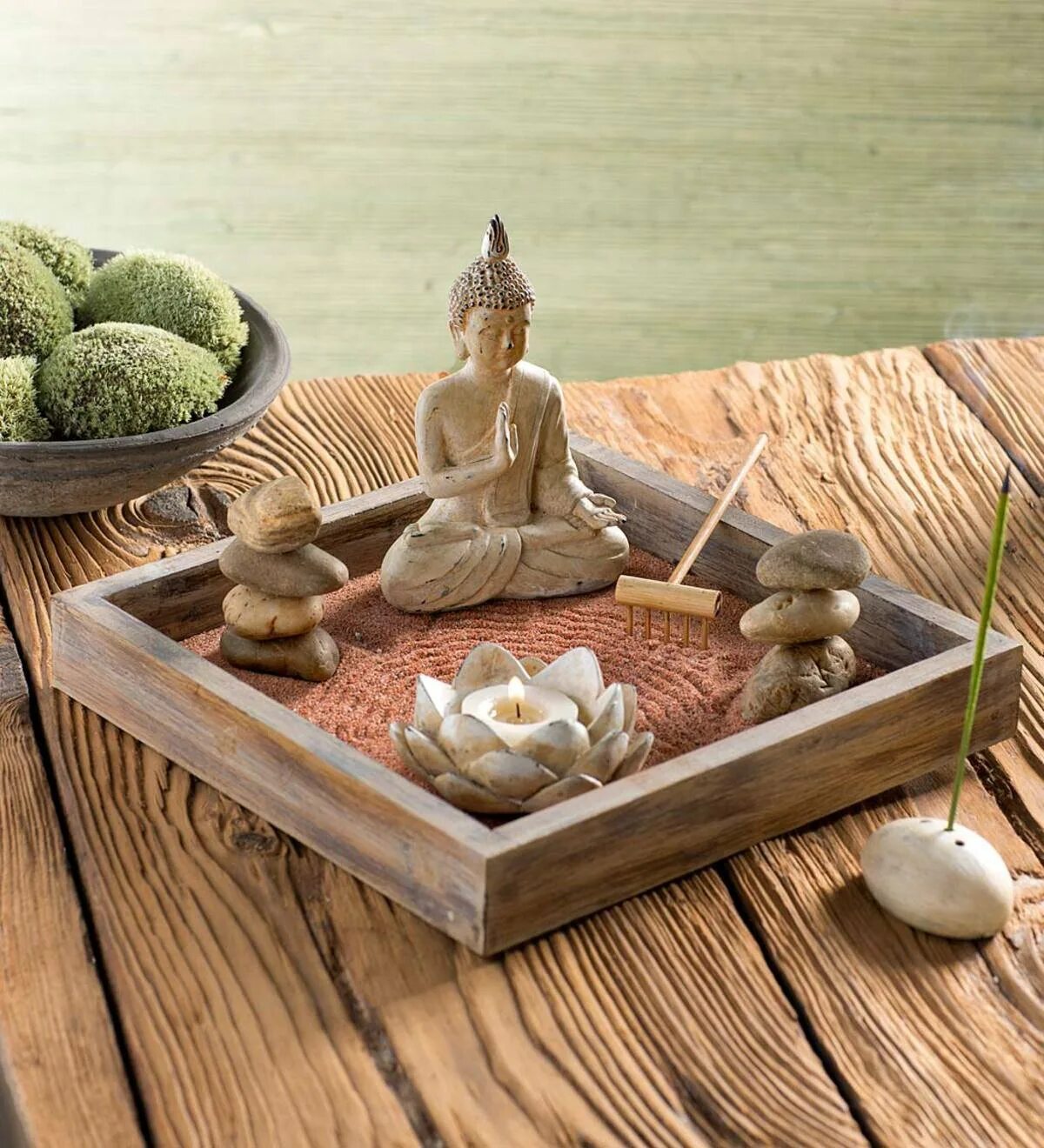 Pin by Mary Behn on Office ideas Zen garden, Miniature zen garden, Zen garden di