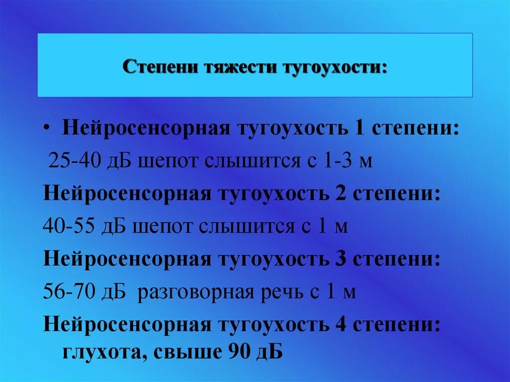 Тугоухость какая инвалидность