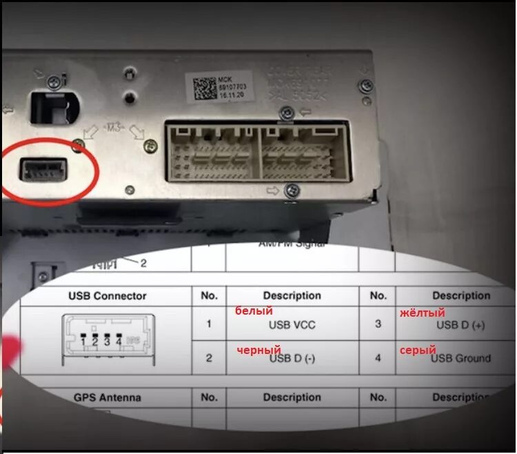 Распиновка штатной магнитолы киа. Штатная магнитола Kia Rio 4. Рио 4 магнитола распиновка USB. Разъемы магнитолы Киа Рио 4. Штатная магнитола Киа Рио 4 разъем.