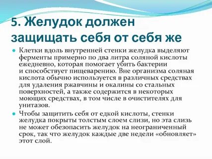 Почему желудок просит