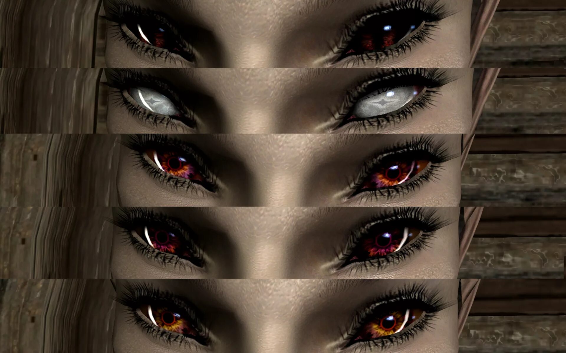 Игра новые глаза. Skyrim глаза вампира орка. Реплейсер глаз вампиров скайрим. Skyrim моды Eyes. Скайрим мод вампирские глаза.