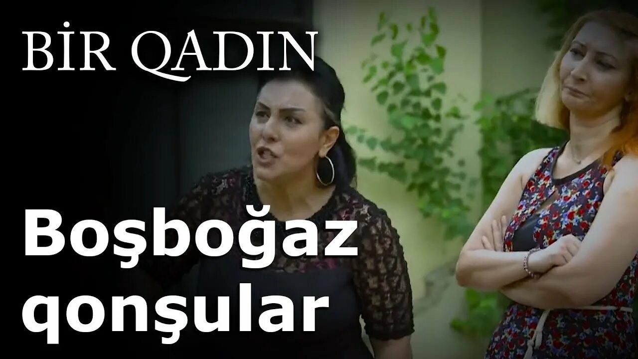 Bir qadın. Qonsular. Qonşular a qonşular.