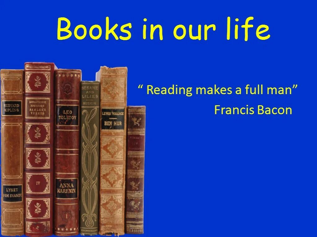 Books in my life