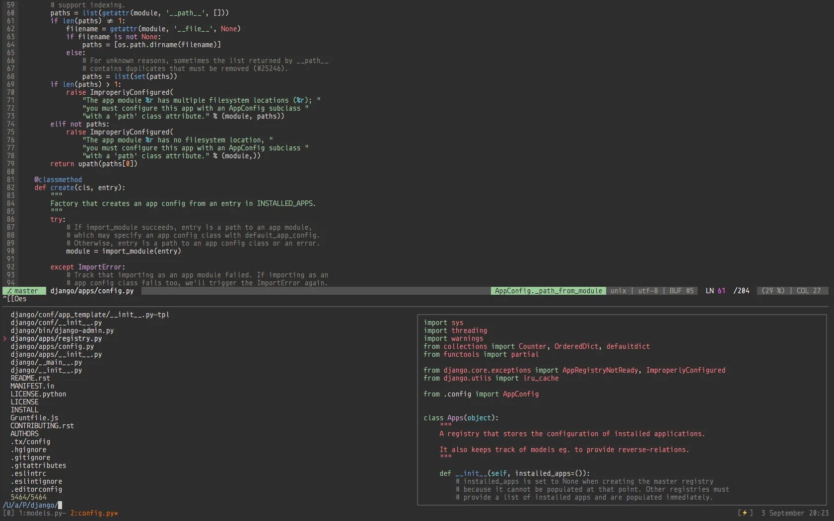 Import counter. Vim fzf. Config class. Как выйти из vim. Выйти из vim x!.