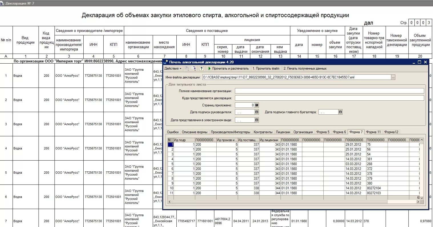 Алкогольная декларация образец заполнения. Инструкция уведомление о начале оборота алкогольной продукции. Декларация об объеме закупки этилового спирта. Алкогольная декларация форма 8. Декларация об объеме закупки этилового спирта.
