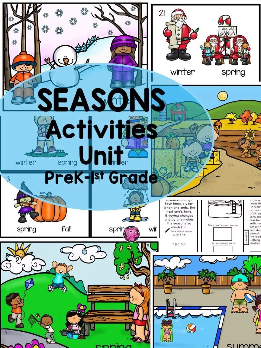 Activities for the Seasons. Seasonal activities. Seasons of the year. Seasons activities