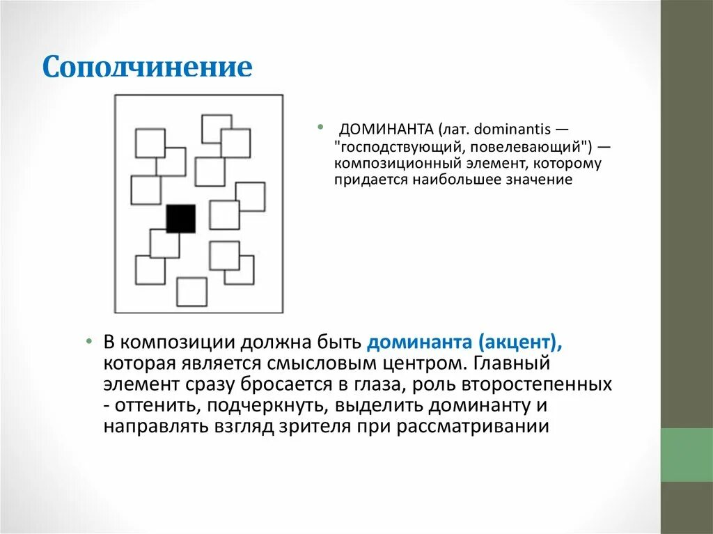 "Формальная композиция. Законы, правила, приемы и средства композиции". 7-й клас