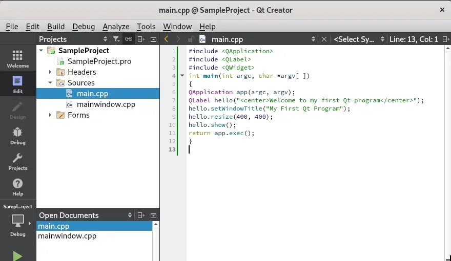 Qt programming