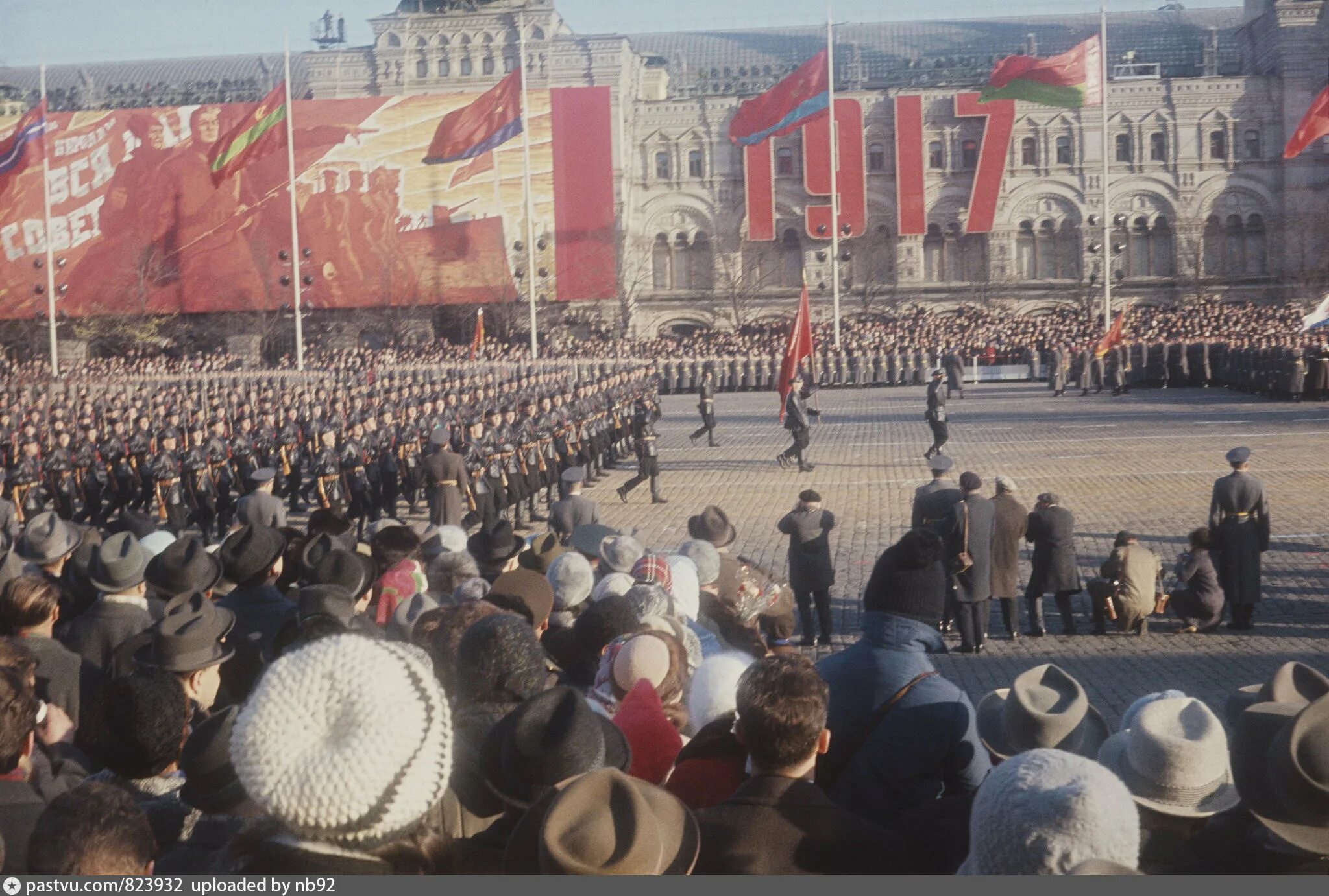 Парад Октябрьской революции 1967,. Парад 7 ноября 1967 года на красной площади. 50 Летие Октябрьской революции. 1967, 7 Ноября. Москва, красная площадь.