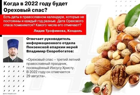 Когда у нас будет ореховый спас