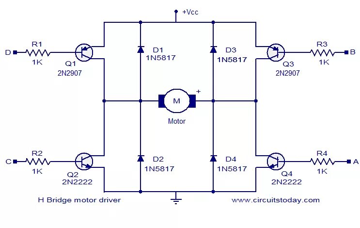 H мост на биполярных транзисторах power supply H-Bridge freewheeling current Electrical Engineering Stack Exch