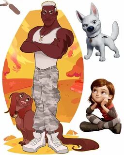 ⚡ I drew a Bolt and Penny species swap ⚡. SouthpauzArt Profile Picture. 