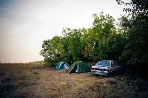 Кемпинг с палатками в крыму