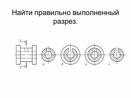 Определить правильное сечение