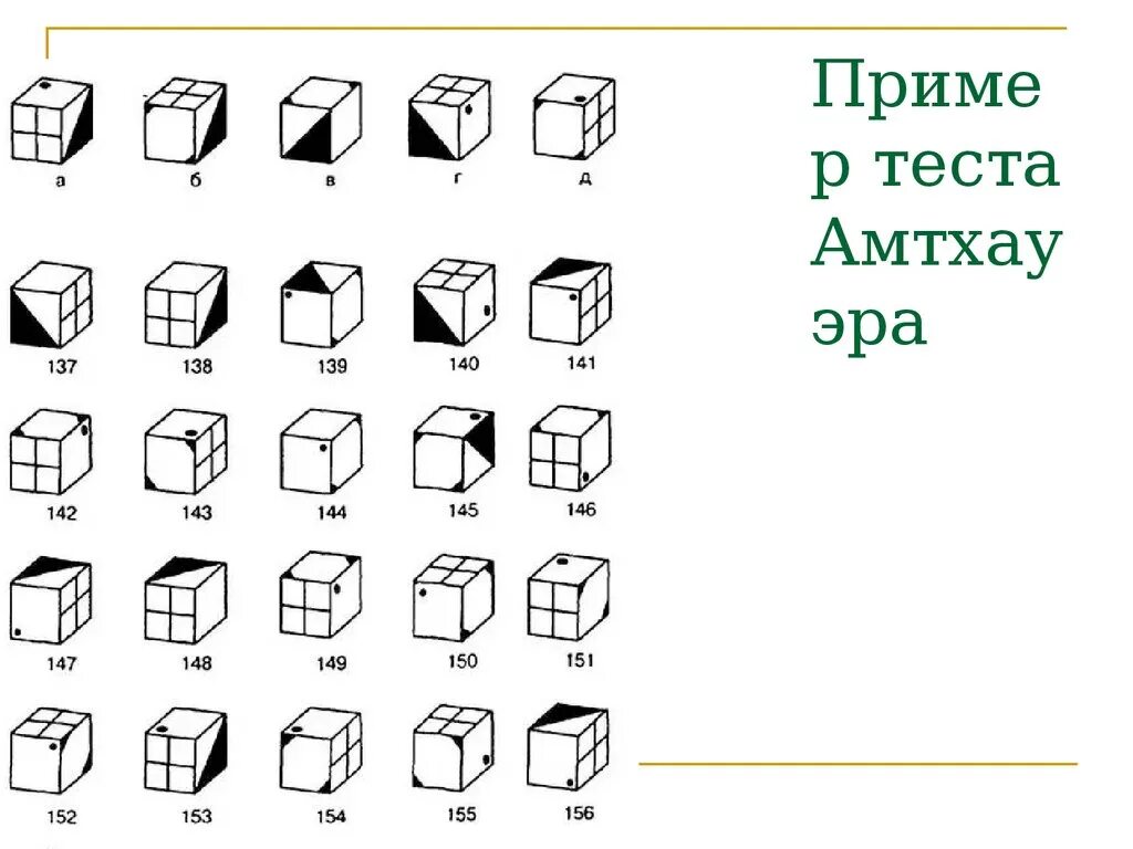 Психологический тест куб