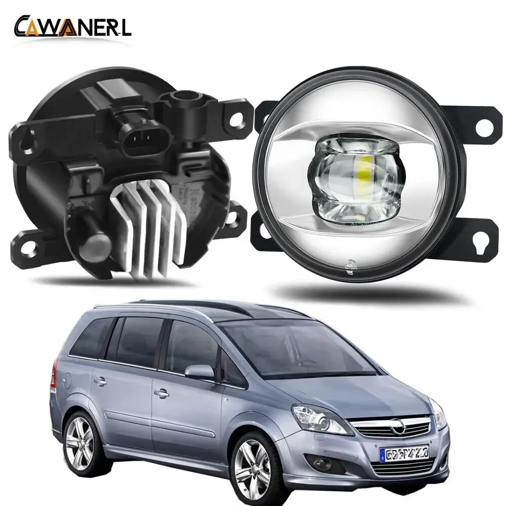 Led ПТФ Opel Zafira b. Led линзы Opel Zafira b. Противотуманные фары светодиодные Опель Зафира б 2011 года. Фара Zafira b.