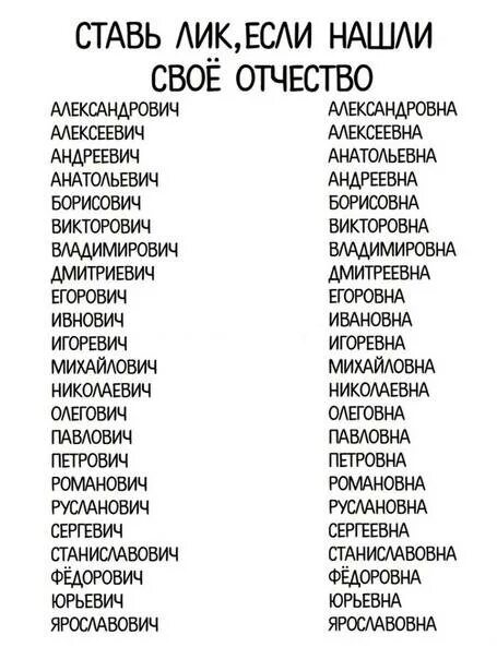 Какое имя подходит к отчеству дмитриевич