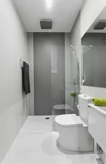 Узкие ванные комнаты с туалетом