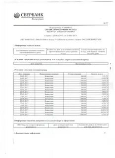 Свидетельство о вкладе