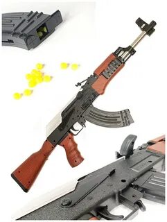 Игрушечный автомат ак 47 с пульками