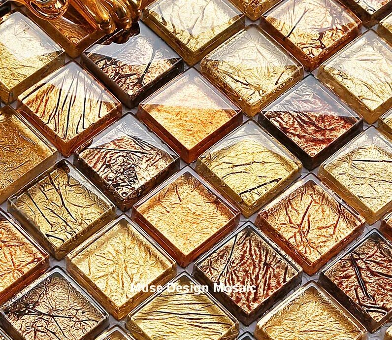 Золотистое стекло. Плитка Glass Mosaic. Мозаика Backsplash. Luxury Bronze 15 мозаика. Плитка стеклянная на стену.