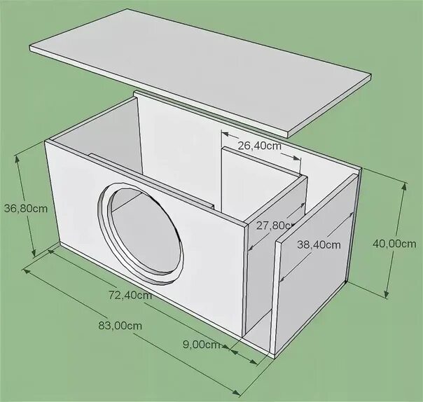 Сабвуфер короб 12 дюймов с фазоинвертором. Короб на 80 литров под 12 динамик чертёж. Короб 40 литров под 12 сабвуфер 35hz. Короб под саб 12 дюймов чертеж.
