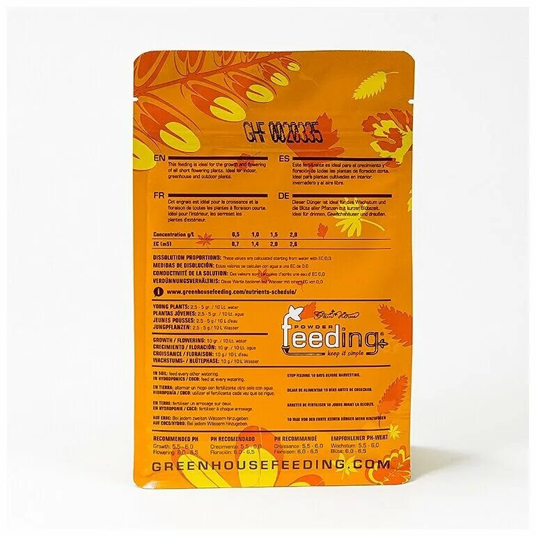 Powder feeding short flowering таблица. Short flowering от green house powder feeding. Удобрение powder feeding. Short feed. 5 кг.