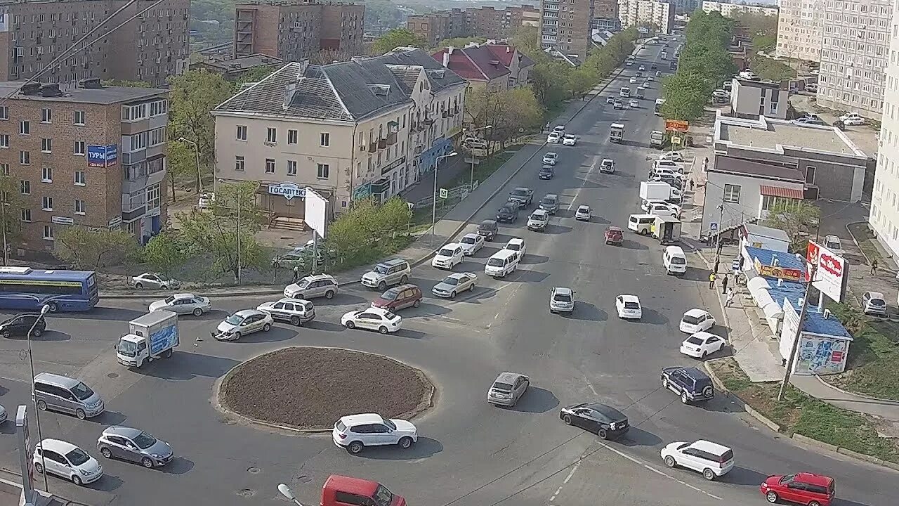 Вид на улицы Окатовая и Олега Кошевого