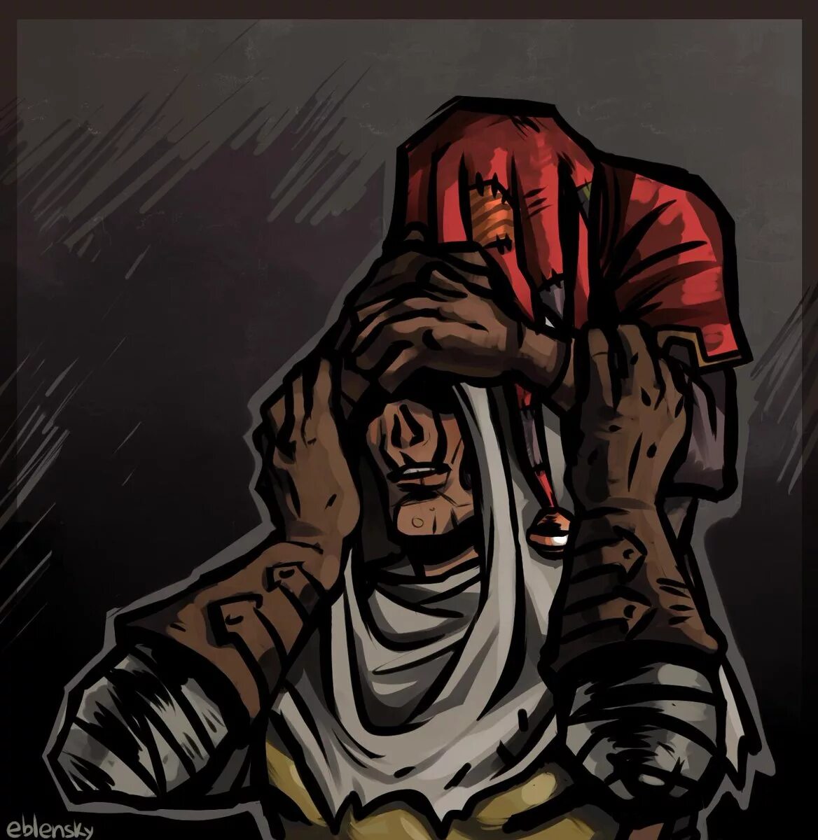 Darkest dungeon шут. Прокажённый darkest dungeon. darkest dungeon шут и прокаженный. лепер darkest dungeon арт. darkest dungeon прокаженный.