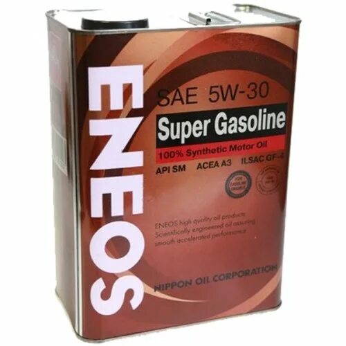 Масло api sm 5w30. Масло моторное ENEOS super gasoline 5w30. ENEOS super gasoline 5w30 синтетика 4 л. Масло super gasoline 5w30 4л. Масло gf-5 ILSAC ENEOS.