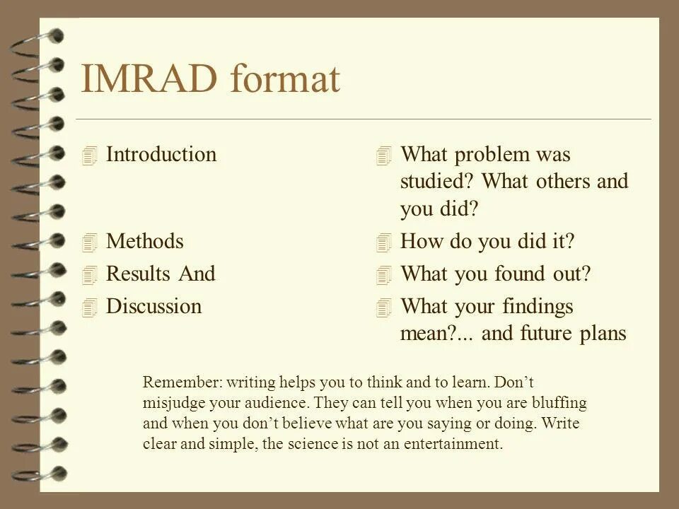 IMRAD. Формат IMRAD. IMRAD структура статьи. IMRAD Introduction. The d a method