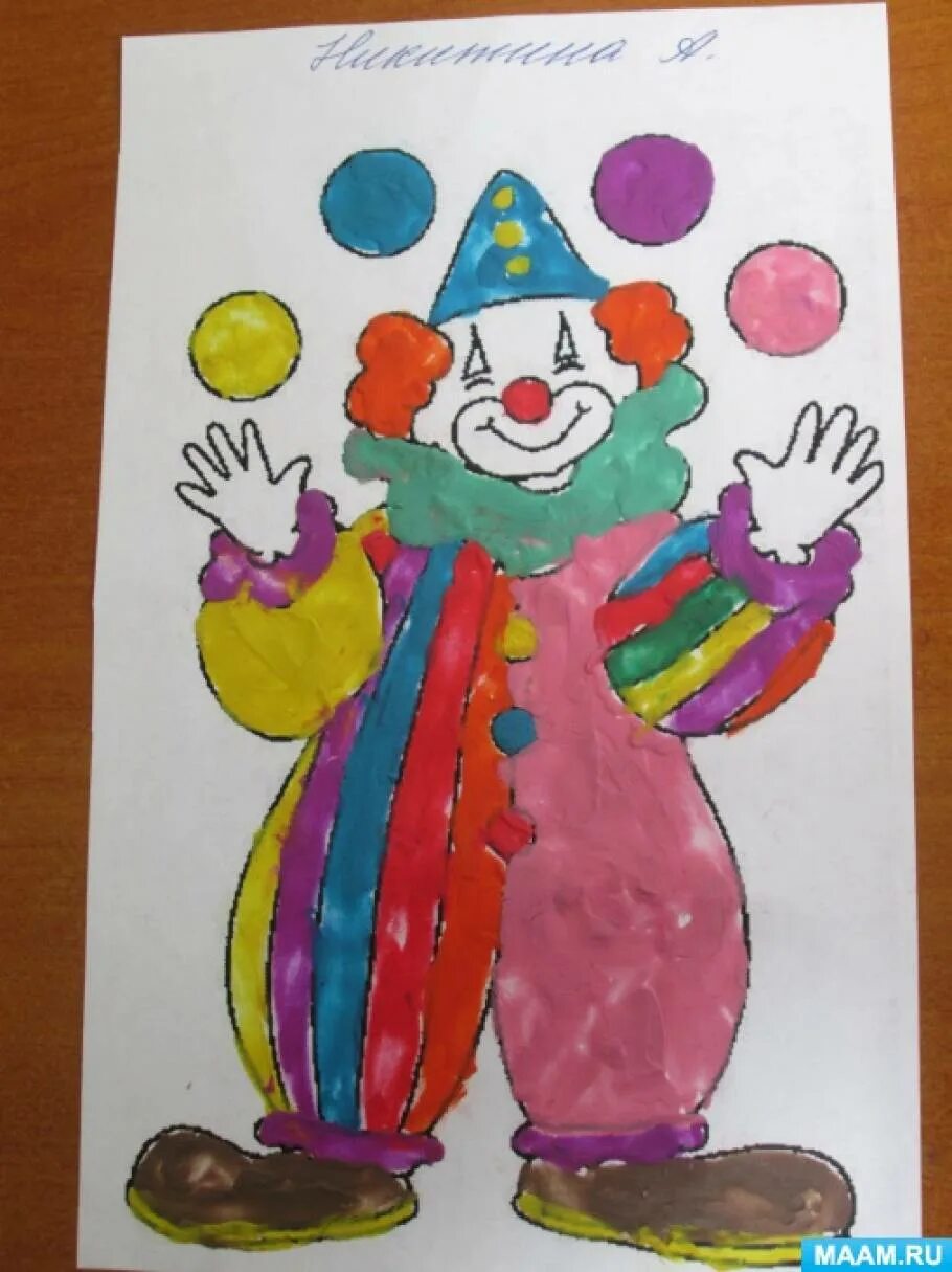 Аппликация на день смеха. Веселый клоун рисование в старшей группе. Клоун аппликация для детей. Аппликация клоун средняя группа. Весёлая аппликация "клоун".