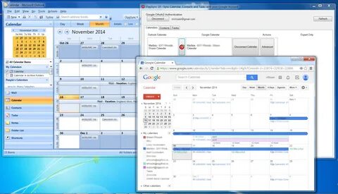 Outlook calendar