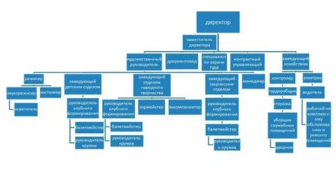 Структура распределения организации и управления