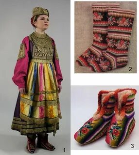 Русский народный костюм обувь