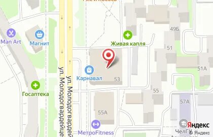 Молодогвардейцев карта