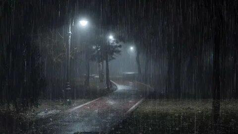 Raining at midnight in june