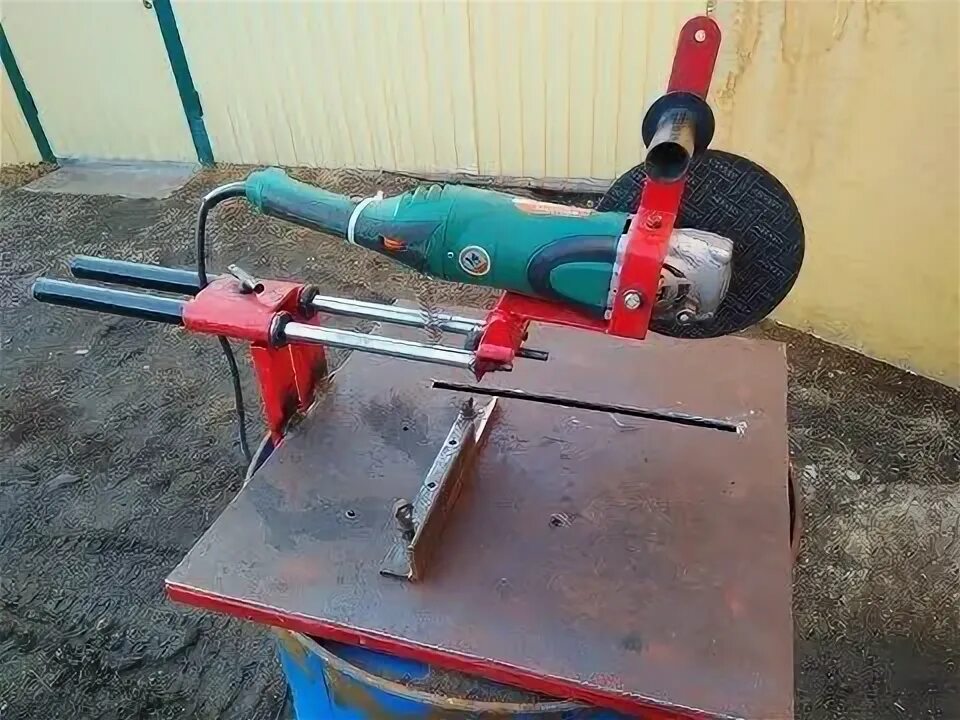 Что можно сделать из старой ушм Как из болгарки сделать отрезной станок с протяжкой
