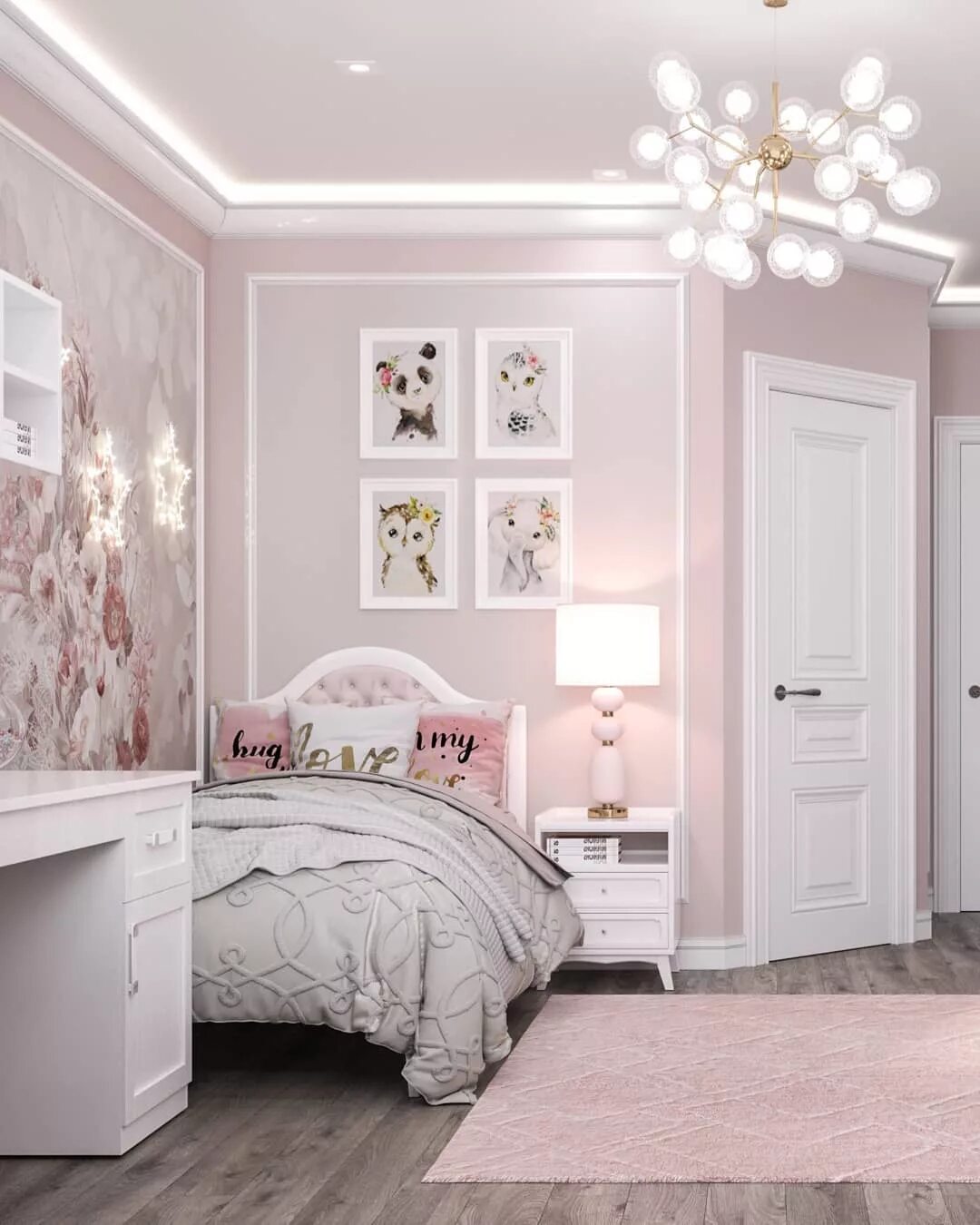 Красивая детская для девочки. Нежная детская комната для девочки. Очень нежная комната. Спальня для девочки в стиле прованс. Комната с балдахином.