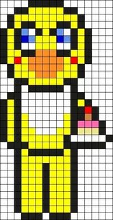 Как нарисовать фредди по клеточкам