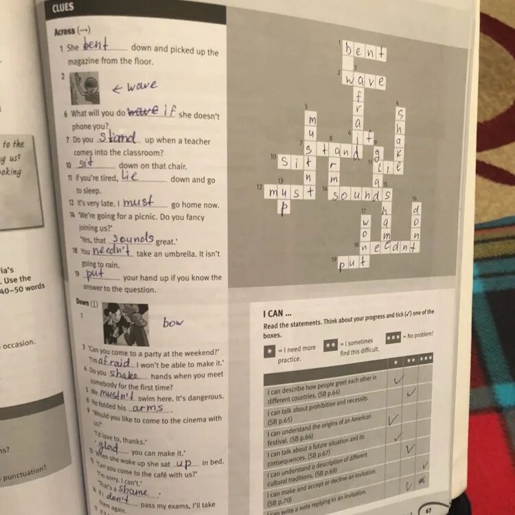 Complete the crossword down