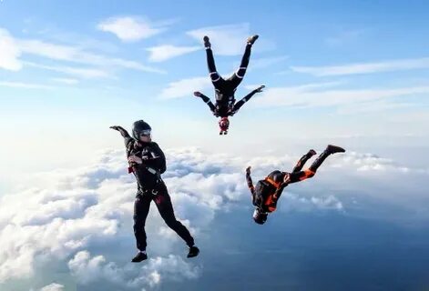 He s crazy skydiving