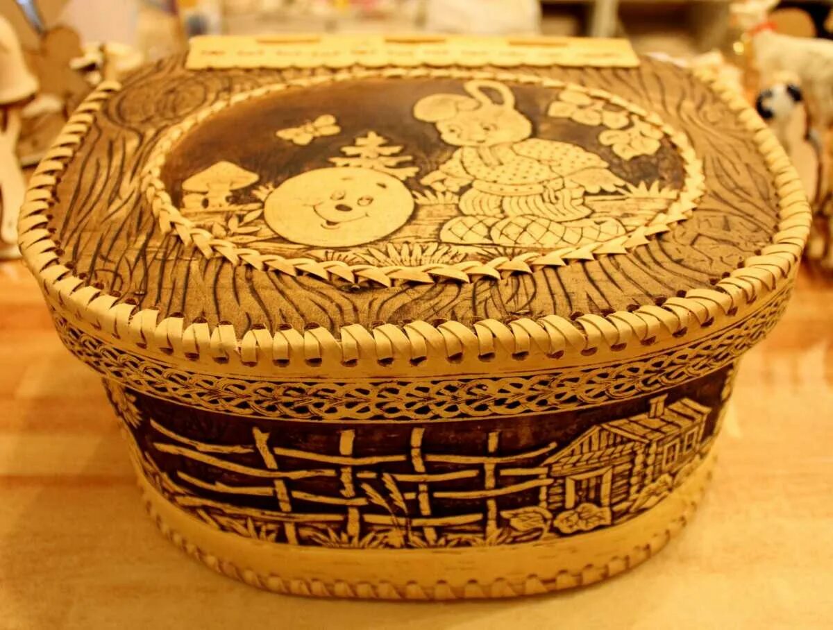 плетение из бересты. сималенд туес "велюр", плетеный, 8*8*12 см, береста. шкатулка из бересты. лучшее из бересты. художественные изделия из бересты.