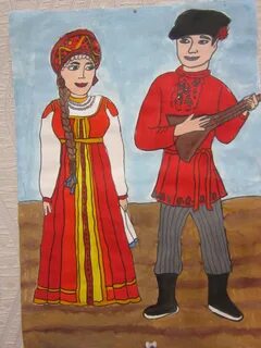 Как рисовать национальный костюм