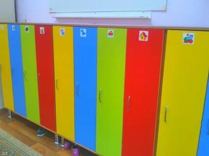 Шкафчики для одежды в детский сад