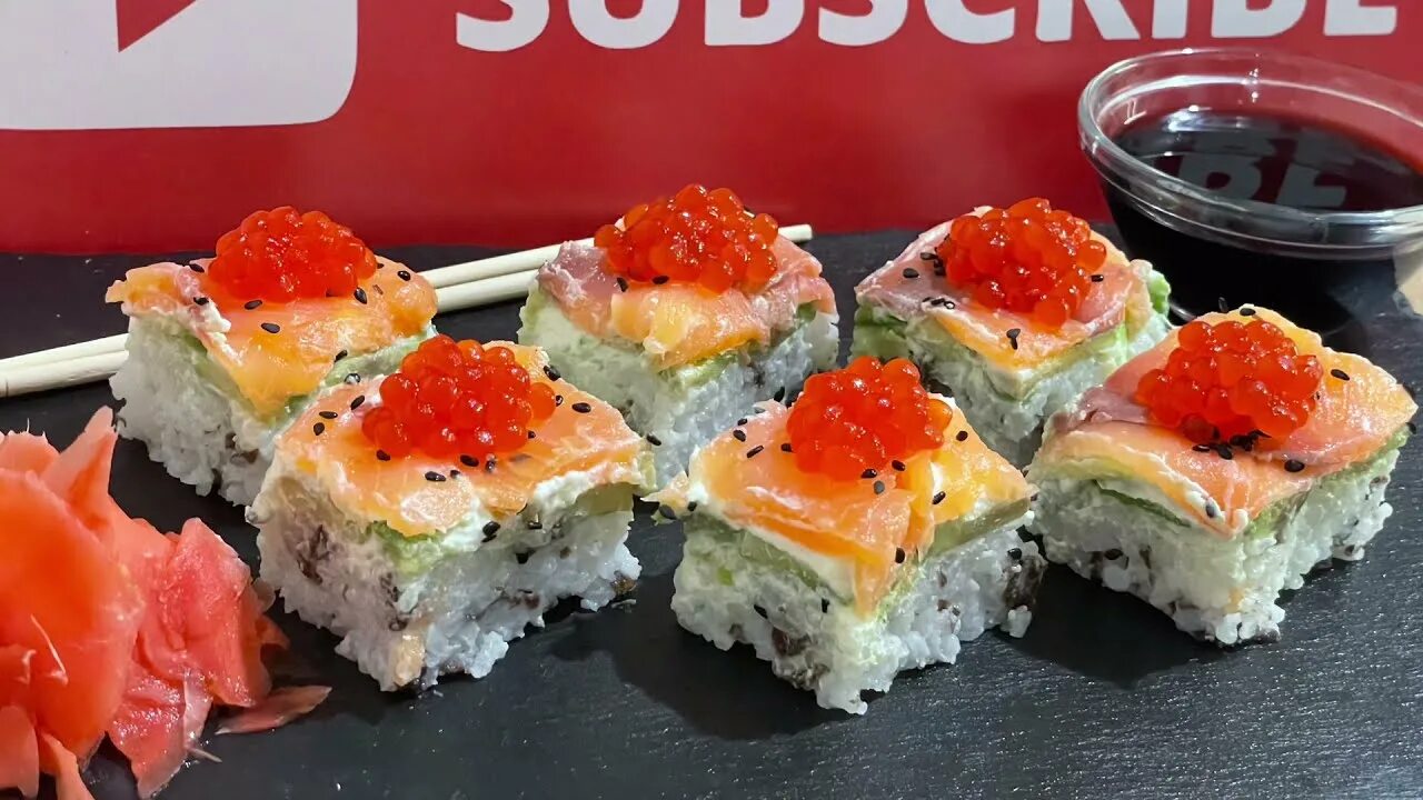 ленивые суши в домашних. закусочный торт суши. ленивые роллы. суши торт с нори. суши пирог филадельфия.