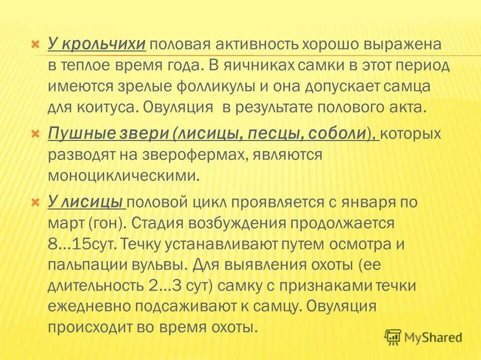 Половой цикл животных. Стадии полового цикла самок. Половой цикл свиньи.